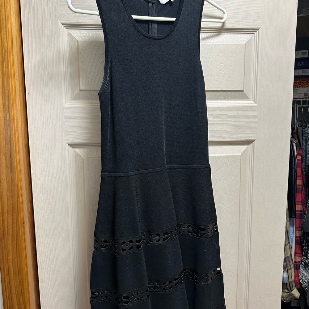 Parker Black Sleeveless Midi Dress